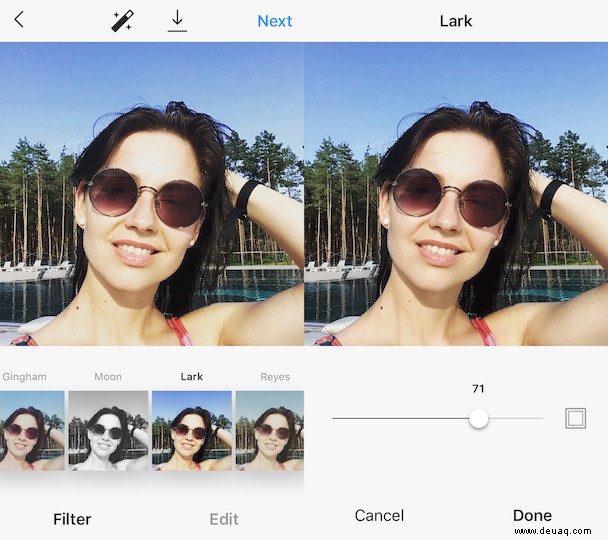 Die besten Instagram-Filter für verschiedene Arten von Fotos 