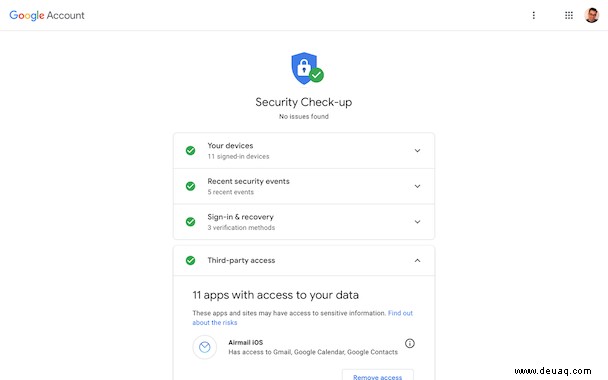 So verwalten Sie die Sicherheits- und Datenschutzeinstellungen von Google Mail 