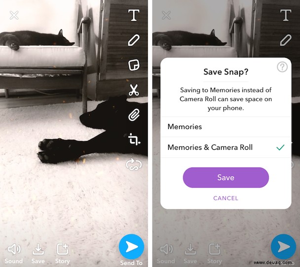 So speichern Sie Snapchat-Videos auf Ihrem iPhone 