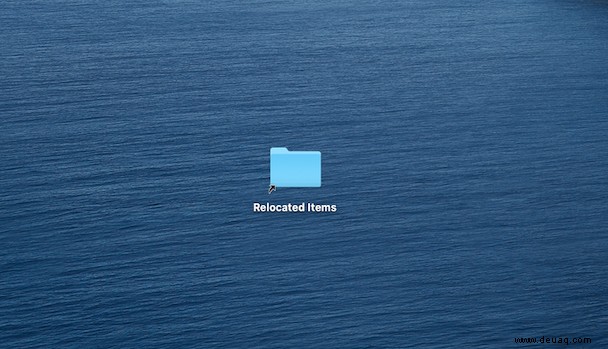 Was sind verschobene Gegenstände auf macOS Catalina und was ist damit zu tun? 