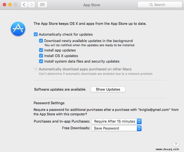 So deaktivieren Sie automatische Updates auf einem Mac 