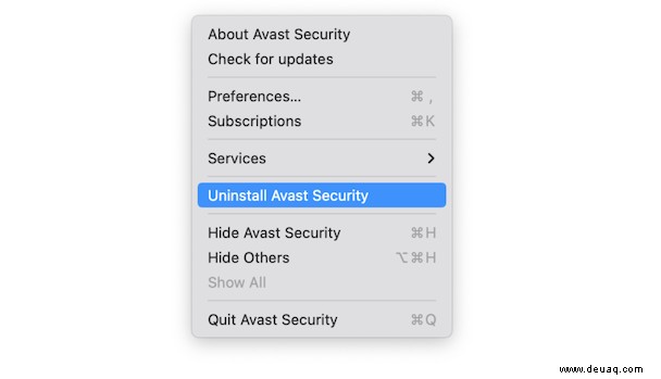 Wie kann ich Avast vollständig von Ihrem Mac deinstallieren? 