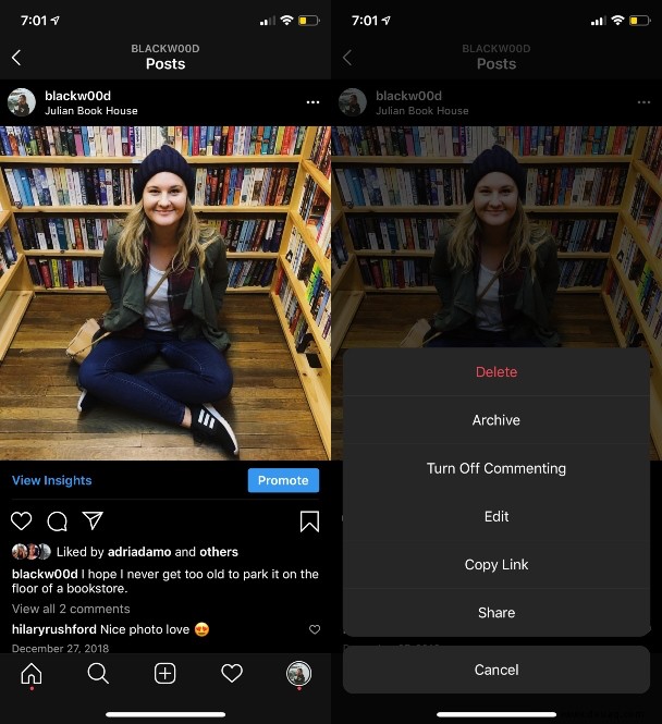 So löschen Sie Ihren Instagram-Post:Tricks und Nuancen 