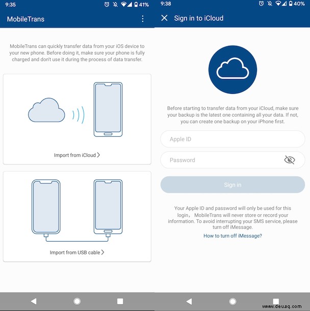 So übertragen Sie Fotos vom iPhone auf Android und zurück 