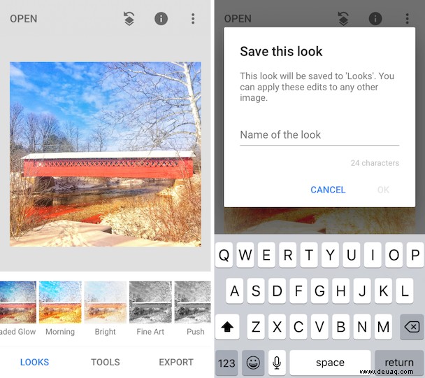 So wenden Sie Snapseed auf Ihre Fotos auf dem iPhone an 
