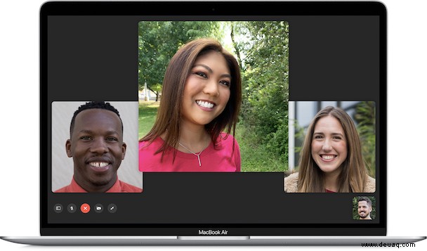 So gruppieren Sie FaceTime auf dem Mac 