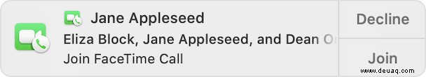 So gruppieren Sie FaceTime auf dem Mac 