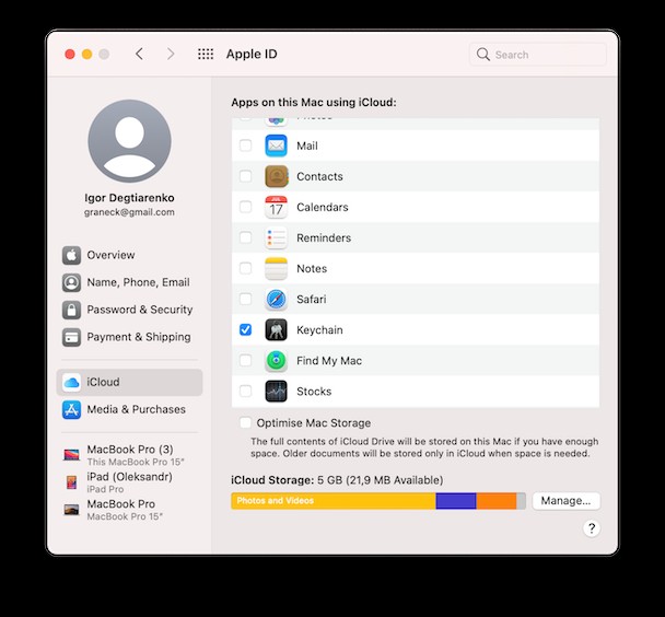 So entfernen Sie die Meldung „accountsd möchte den Login-Schlüsselbund verwenden“. 