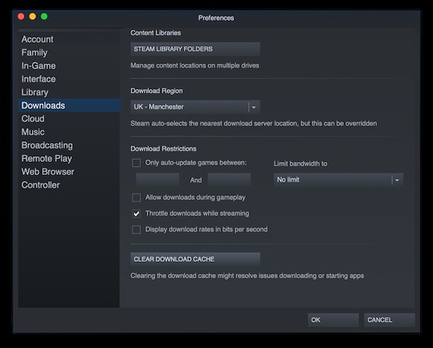 Der schnelle Weg, um den Steam-Download-Cache auf Ihrem Mac zu löschen 