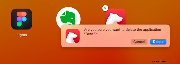 So deinstallieren Sie Programme auf einem Mac 