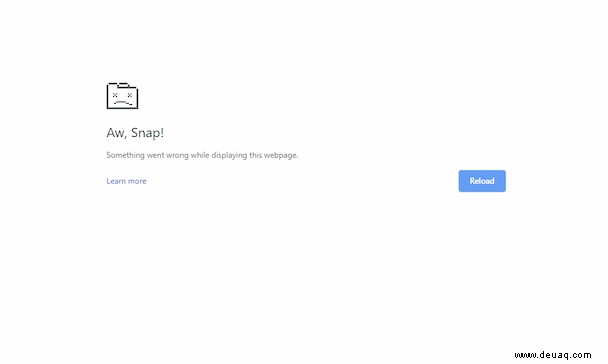 So gehen Sie vor, wenn Sie den Chrome-Fehler „Aw, snap“ sehen 