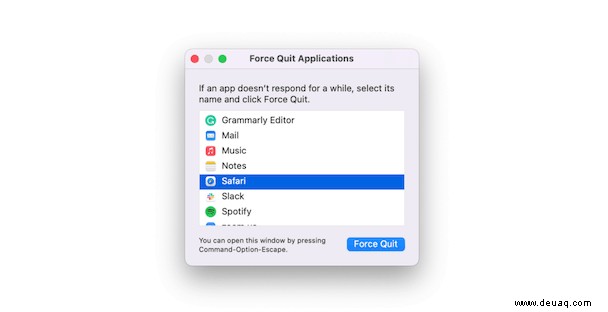Was passiert, wenn das erzwungene Beenden auf Ihrem Mac nicht funktioniert? 