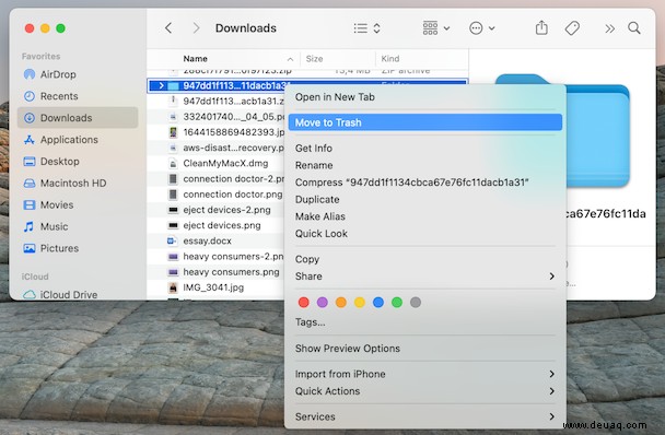 Alle bestehenden Möglichkeiten zum Löschen von Dateien auf einem Mac 