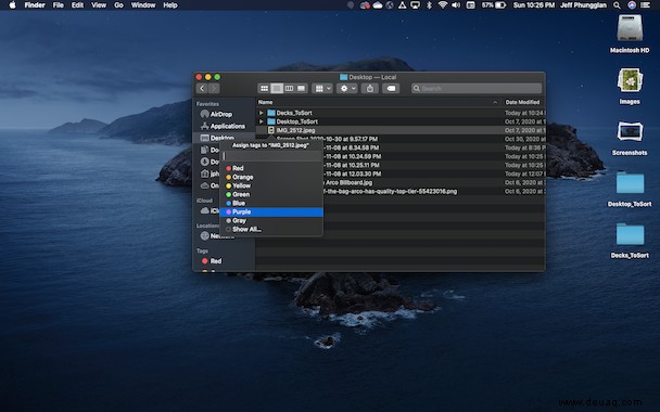 So organisieren Sie Dateien auf dem Mac 