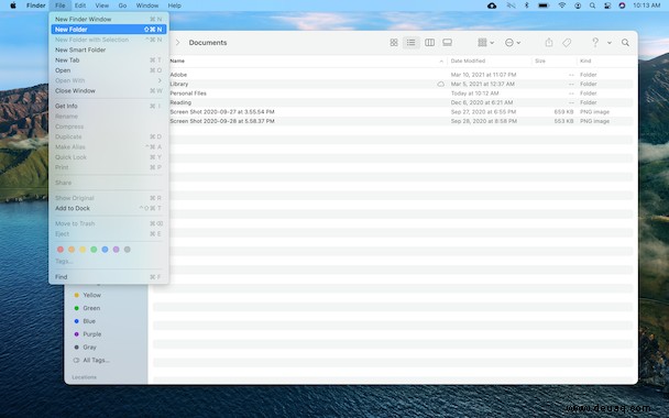 So organisieren Sie Dateien auf dem Mac 