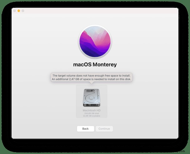 Nicht genug Speicherplatz, um macOS Monterey zu installieren? Probieren Sie diese Tipps aus 