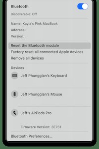 Bluetooth funktioniert nicht unter macOS Monterey 