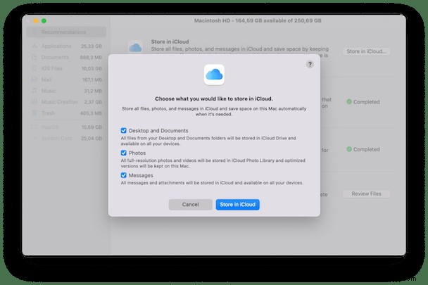 Richten Sie iCloud auf Ihrem Mac ein und verwenden Sie es 