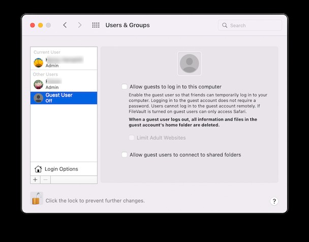So lassen Sie Gastbenutzer auf Ihrem Mac zu 