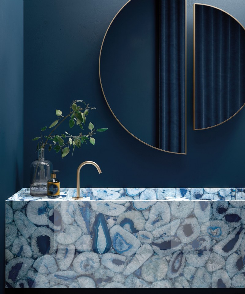 Exotischer Stein – der neueste Luxus-Look für Badezimmer, der mutig und schön ist 
