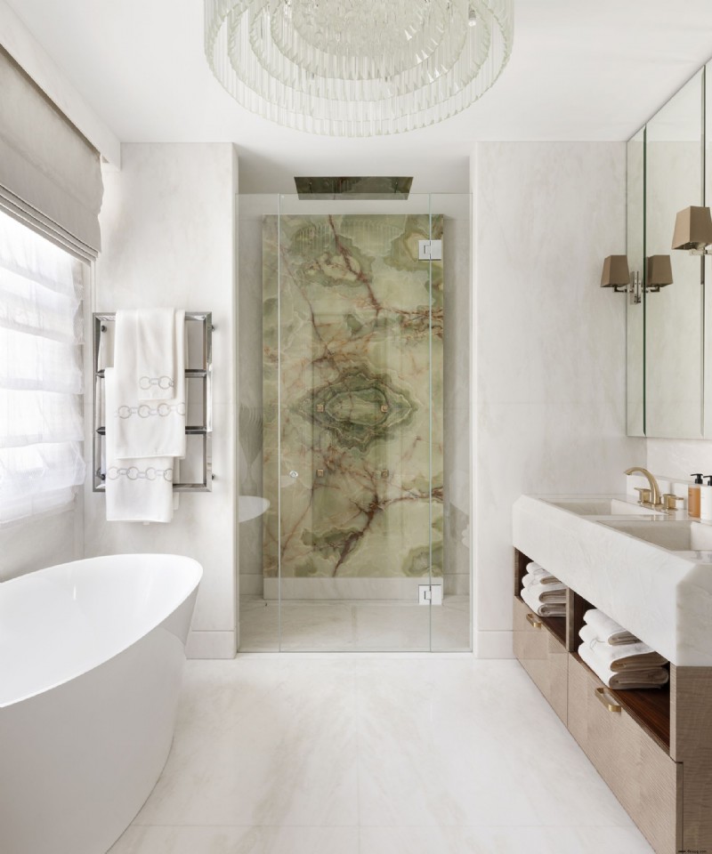 Exotischer Stein – der neueste Luxus-Look für Badezimmer, der mutig und schön ist 