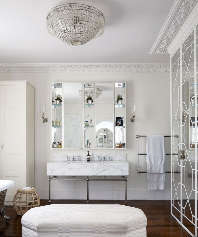 Ideen für Badezimmer-Kronleuchter – 10 Möglichkeiten, Ihrem Waschraum eine opulente Beleuchtung zu verleihen 