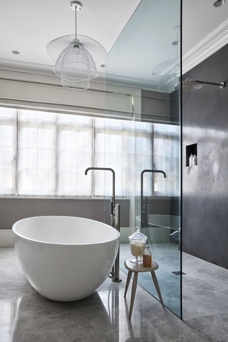 Ideen für Duschböden – 10 Looks, Layouts und Farben für ein Duschbad 