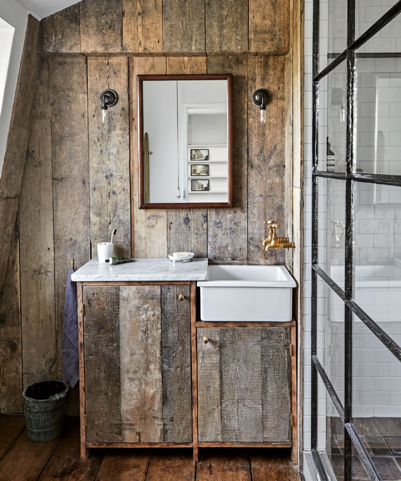 Rustikale Badezimmerideen – 10 Designgeheimnisse, die Ihnen helfen, sich in ländlicher Gemütlichkeit zu entspannen 