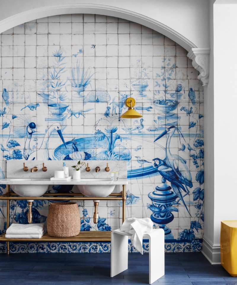 Blaue und weiße Badezimmerideen – 14 Möglichkeiten, diese klassische Paarung zu verwenden 