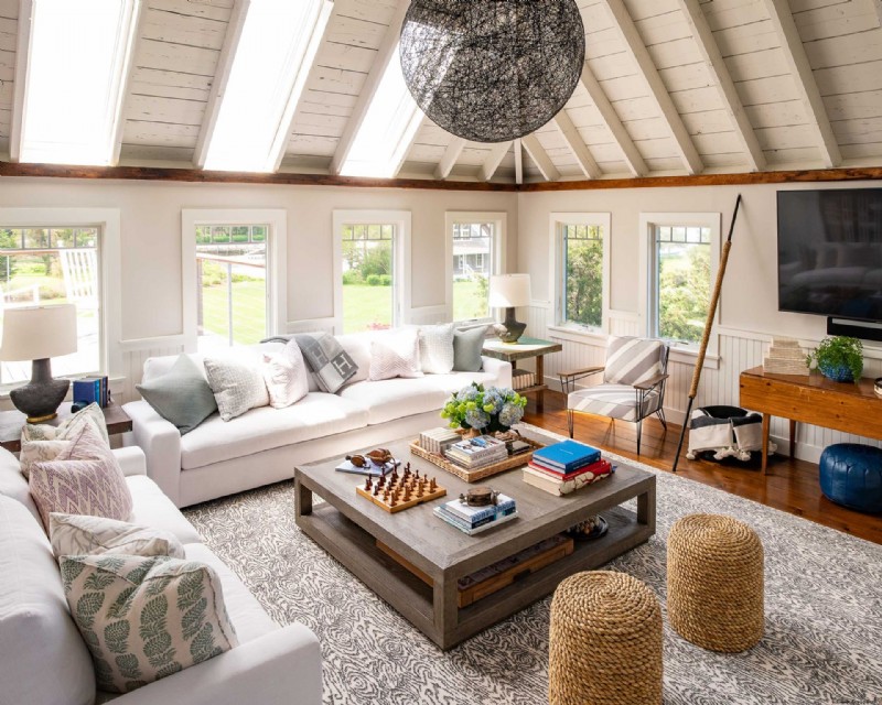 Wohnzimmerideen von Cape Cod – zeitlos elegante Möglichkeiten, Ihren Raum zu gestalten 