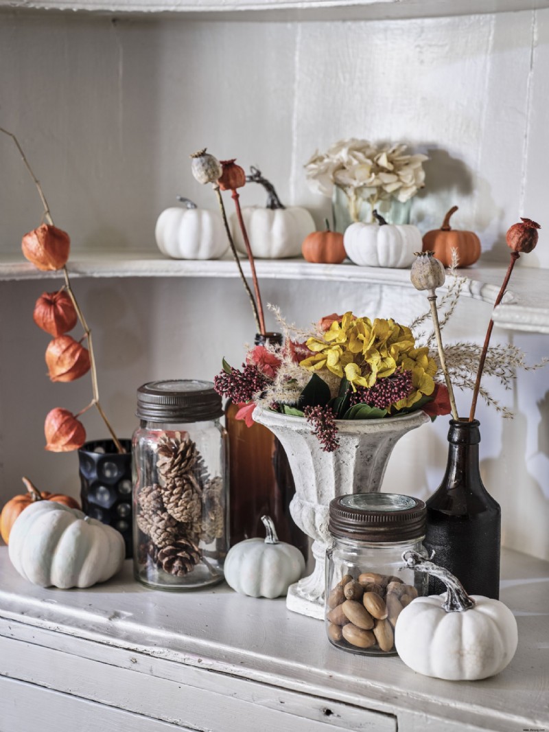 Wohnzimmer-Herbstdekoration – 17 Ideen zum Dekorieren für die Saison 
