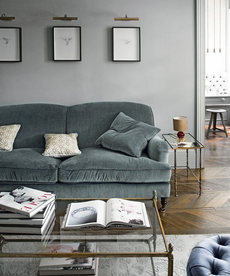 Wohnzimmerideen mit schwarzer Couch – 10 auffällige Sitzideen 