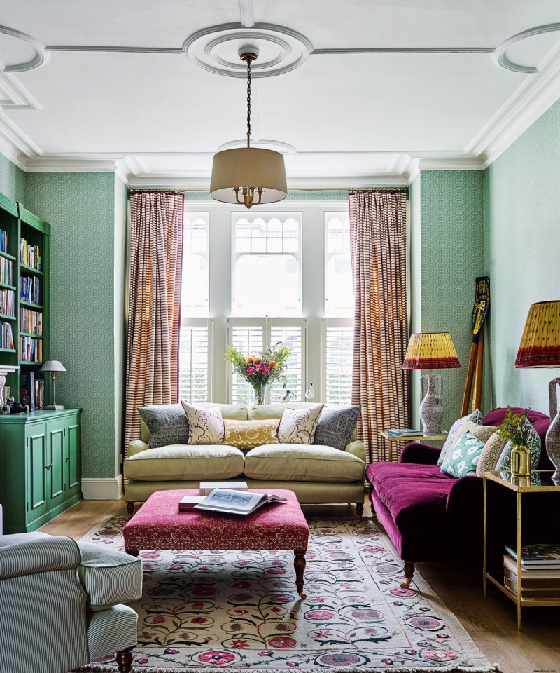 Ideen für Wohnzimmervorhänge – 11 Möglichkeiten, Farbe, Muster und Gemütlichkeit einzuführen 