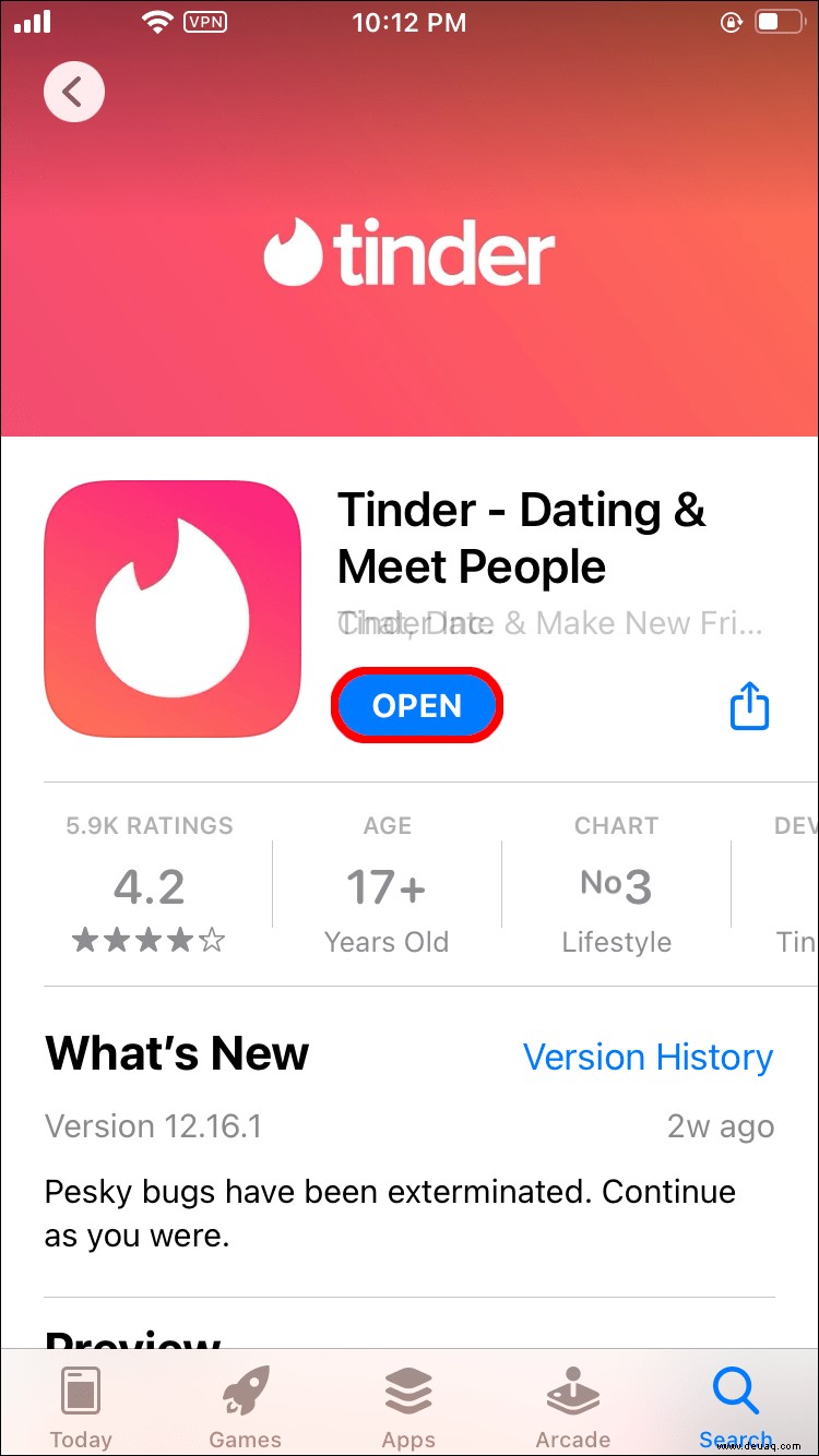 So verwenden Sie ein VPN mit Tinder