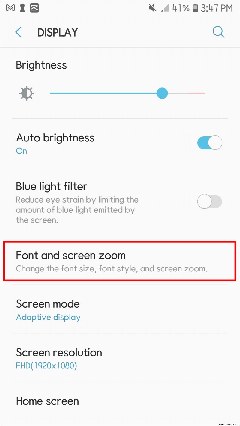 So ändern Sie die Schriftgröße auf einem Android-Gerät