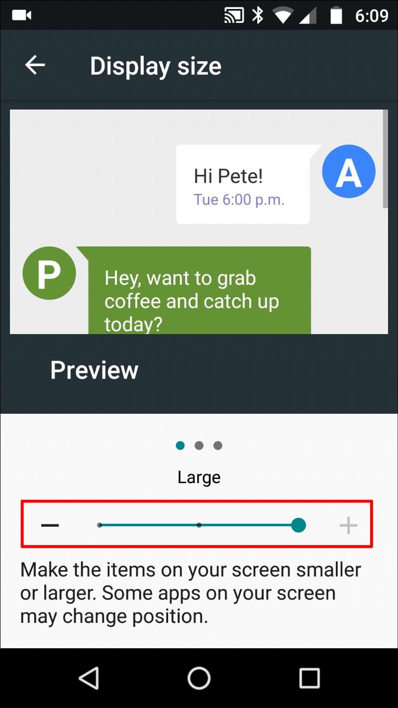 So ändern Sie die Schriftgröße auf einem Android-Gerät