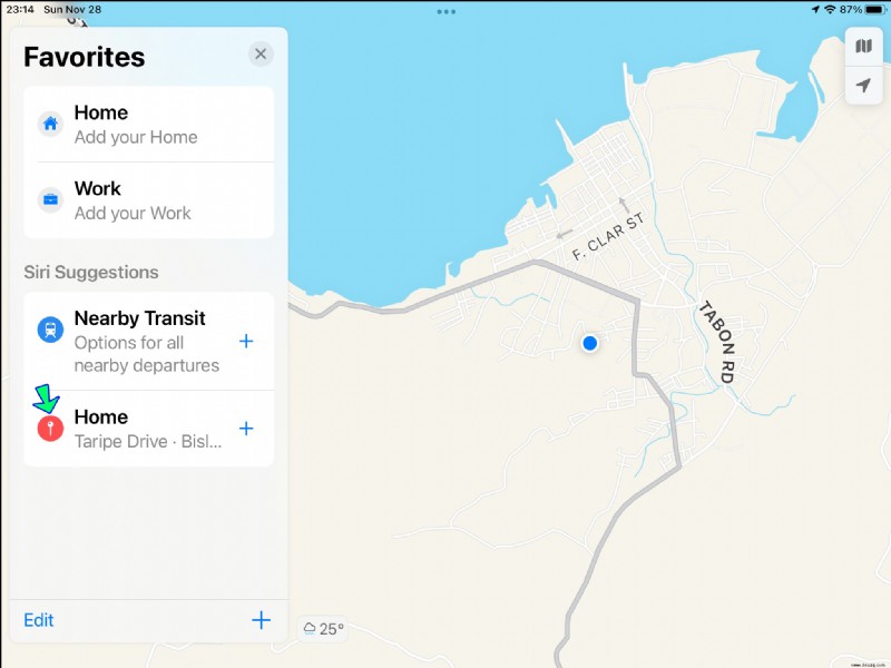 So ändern Sie Ihre Privatadresse in Apple Maps
