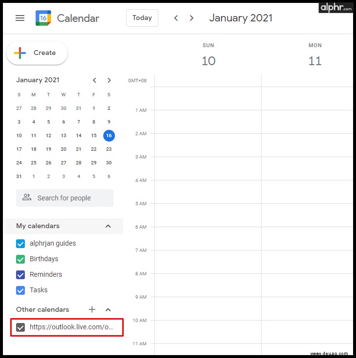 So synchronisieren Sie den Outlook-Kalender mit Google Kalender