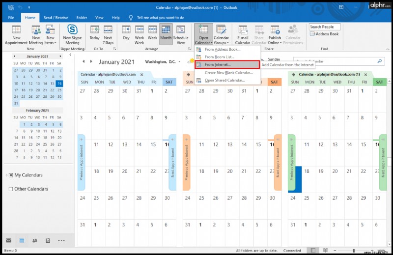 So synchronisieren Sie den Outlook-Kalender mit Google Kalender