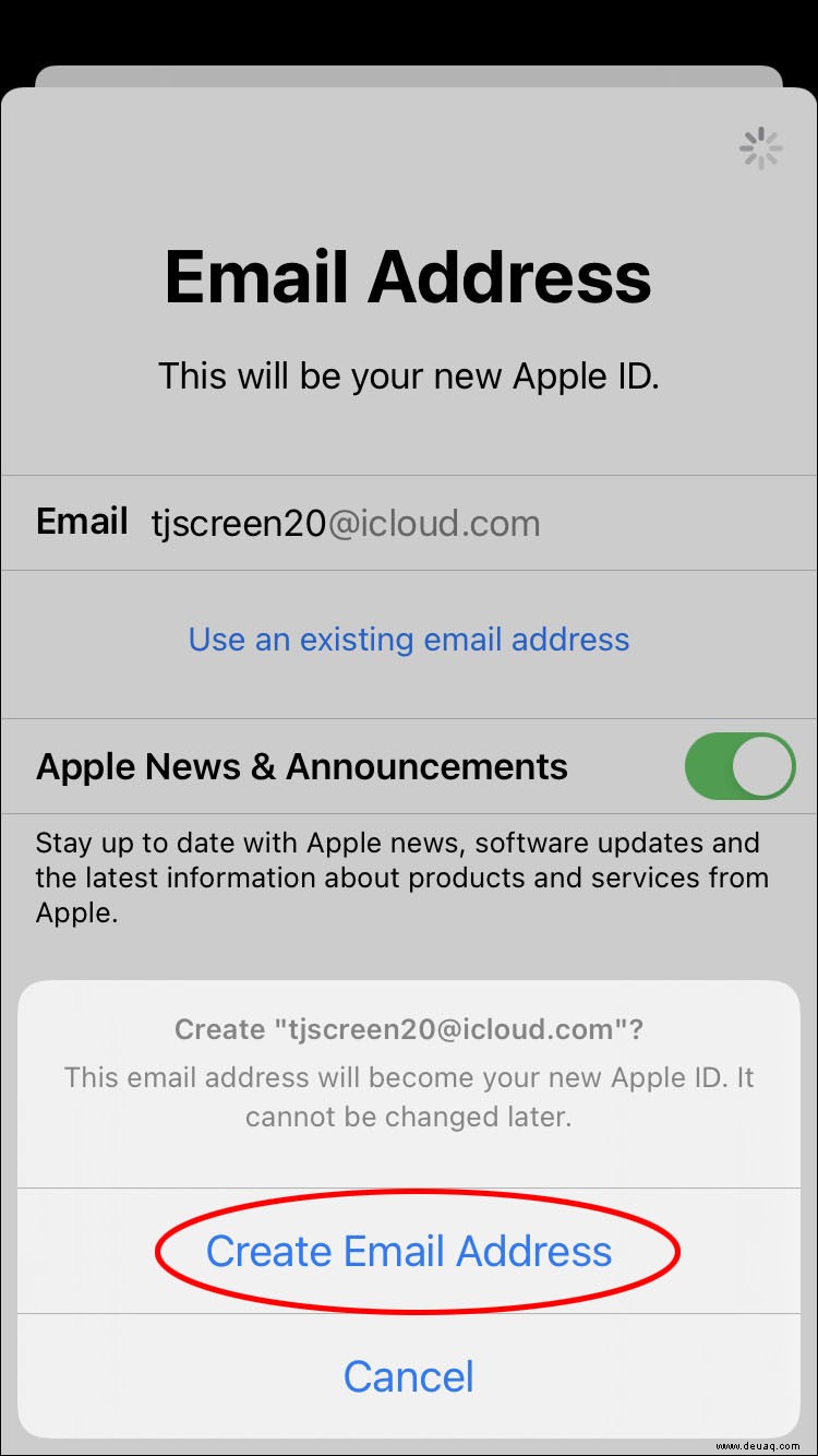 So erstellen Sie eine iCloud-E-Mail-Adresse