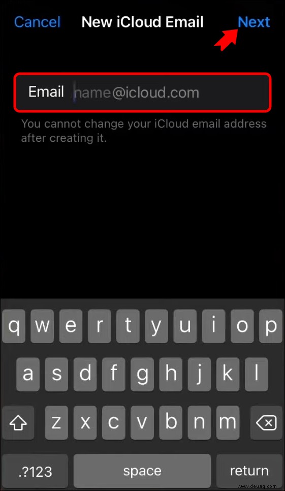 So erstellen Sie eine iCloud-E-Mail-Adresse