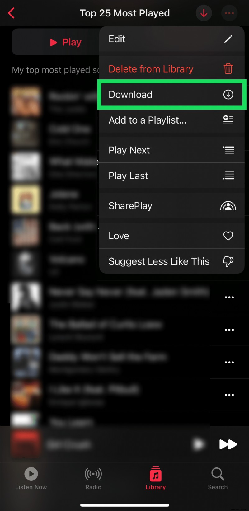 Apple Music:So laden Sie alle Songs herunter