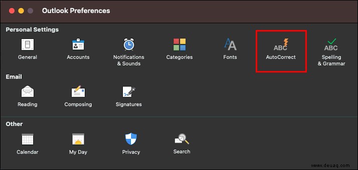 So deaktivieren Sie die AutoKorrektur in Outlook