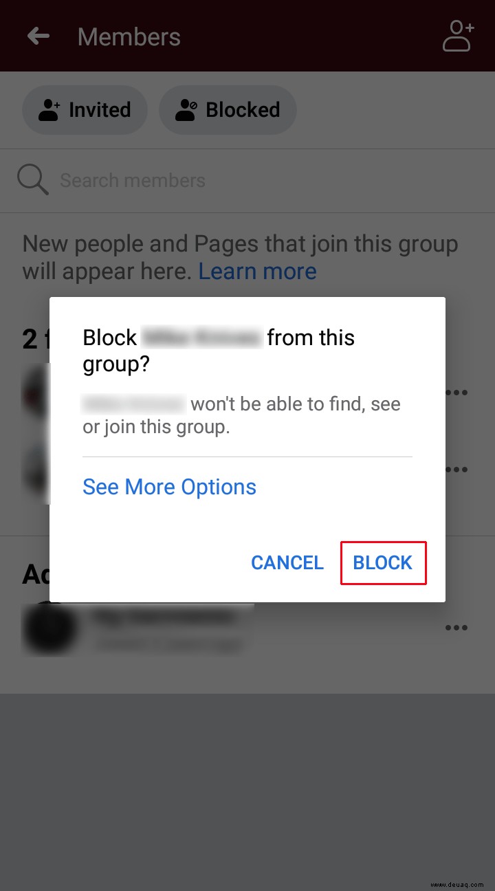 Wie man jemanden von einer Seite auf Facebook blockiert