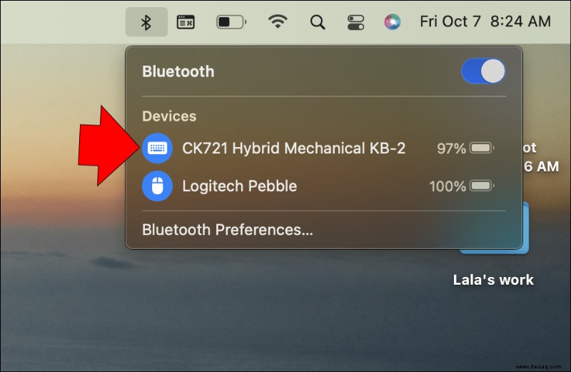 So trennen Sie eine Bluetooth-Tastatur von einem Mac