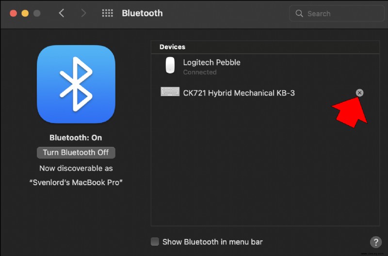 So trennen Sie eine Bluetooth-Tastatur von einem Mac