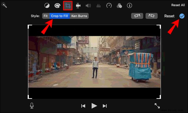 So ändern Sie das Seitenverhältnis in iMovie