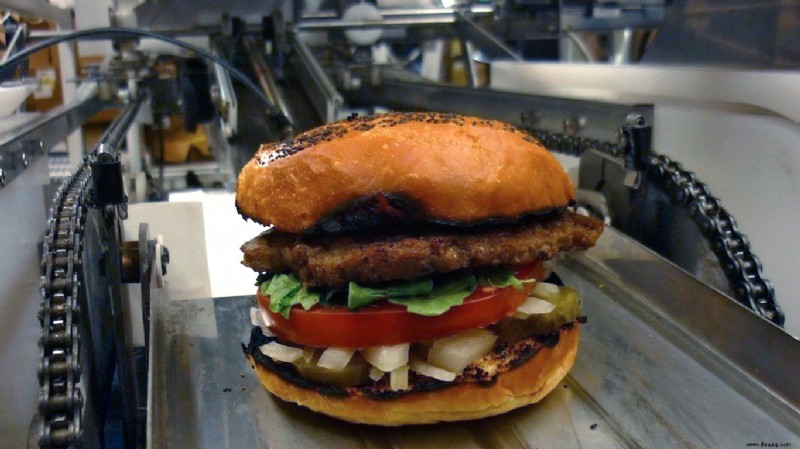 Fast(er)food:Roboter kann 400 Burger pro Stunde machen