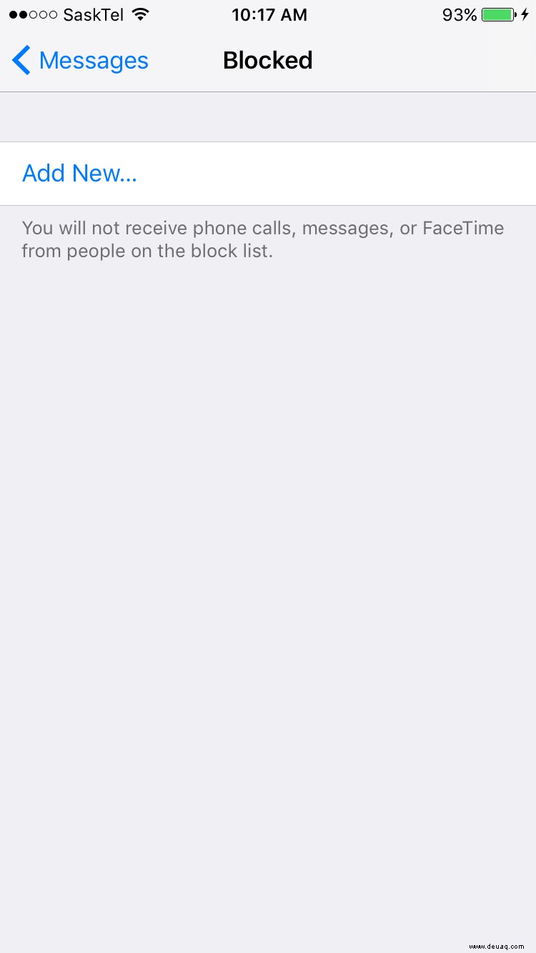 So blockieren Sie Textnachrichten auf dem iPhone 6S / 6S Plus