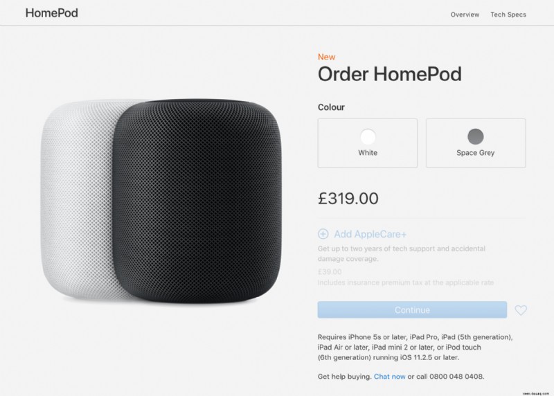 Apple HomePod Preis, technische Daten und Bezugsquellen